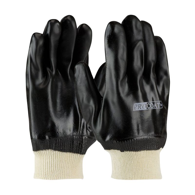 PIP® ProCoat® Premium PVC Dipped Glove with Jersey Liner and Rough Sandy Finish - Knit Wrist (#58-8215DD)