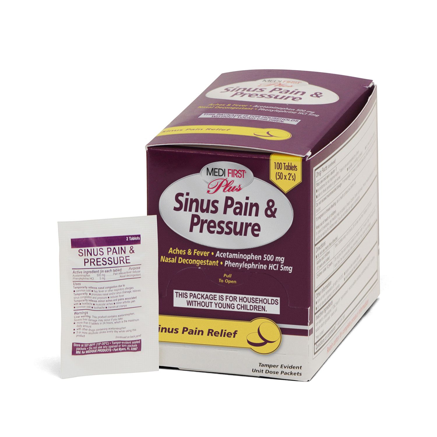 Sinus Pain & Pressure, 100/bx (#91933) Sinus Pain & Pressure, 100/bx (#91933)