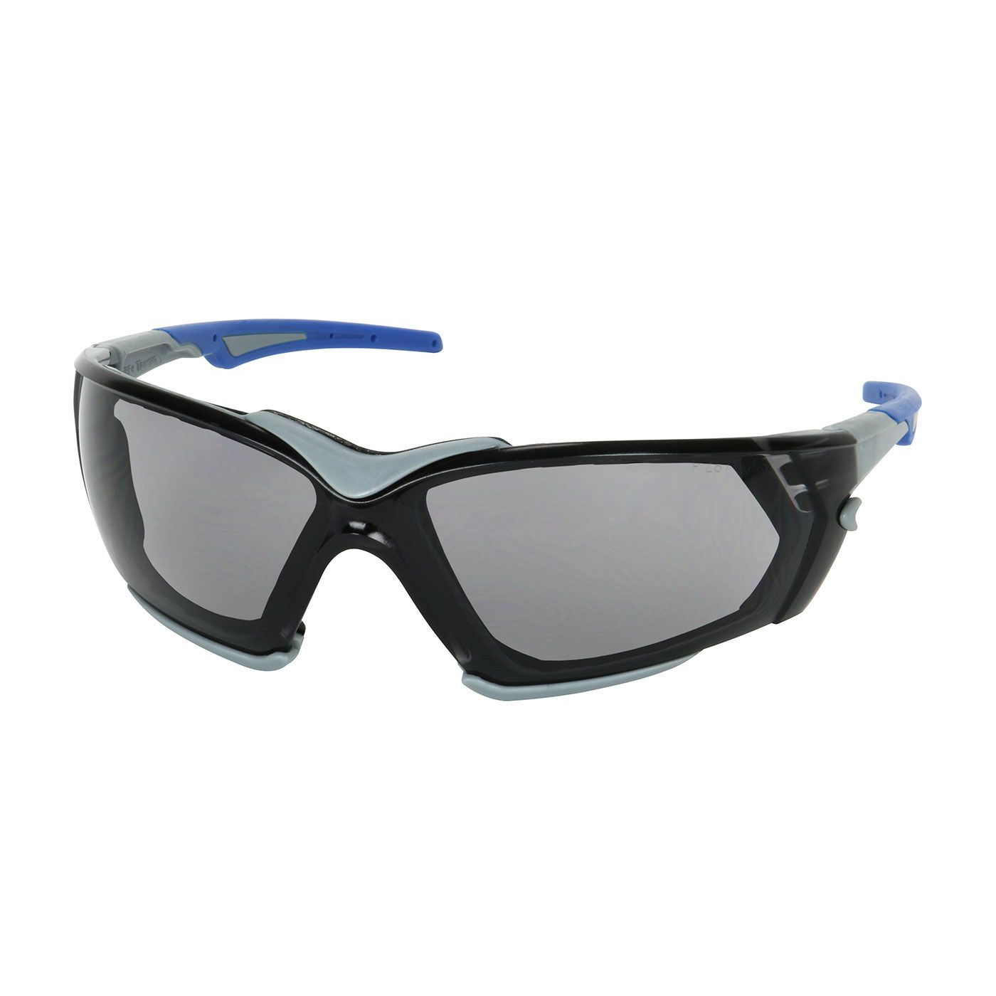 Fortify Rimless Safety Glasses with Gray Frame, Light Gray Lens, Foam Padding and FogLess 3Sixty Coating  (#250-54-0551)