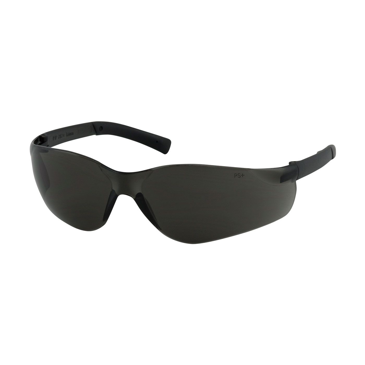 Zenon Z13 Rimless Safety Glasses with Dark Gray Temple, Gray Lens and Anti-Scratch / Anti-Fog Coating  (#250-06-5521)