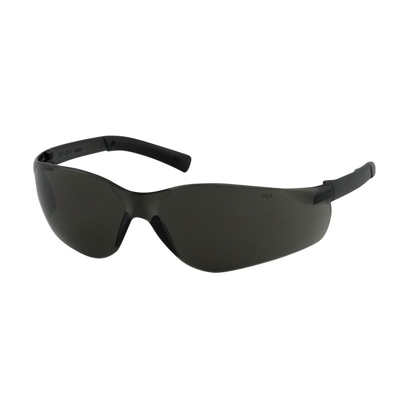 Zenon Z13 Rimless Safety Glasses with Dark Gray Temple, Gray Lens and Anti-Scratch / Anti-Fog Coating  (#250-06-5521)