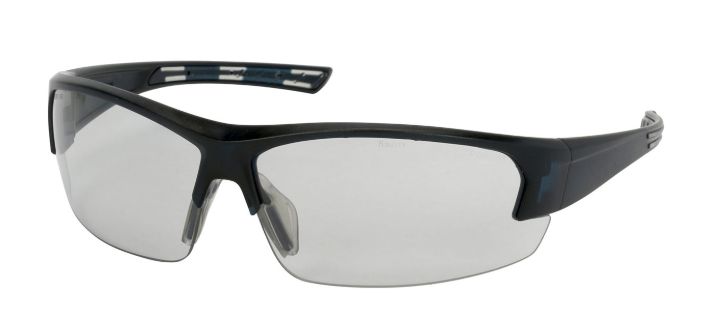 Xtricate Semi-Rimless Safety Glasses with Dark Blue Frame, Light Gray Lens and FogLess 3Sixty Coating  (#250-59-0551)