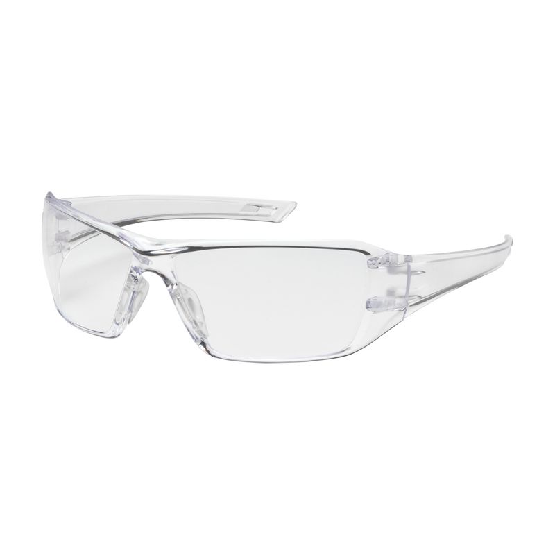 Captain Rimless Safety Glasses with Clear Temple, Clear Lens and Anti-Scratch / FogLess 3Sixty Coating  (#250-46-0520)
