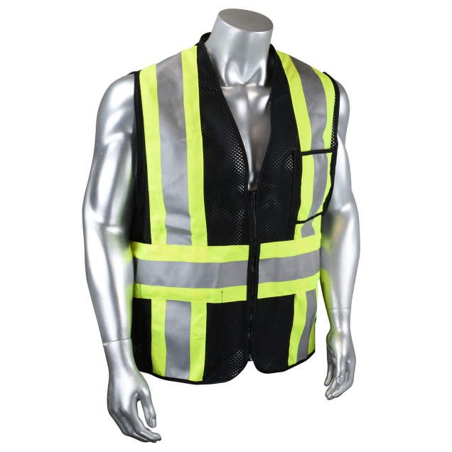 Custom Type O Class 1 Safety Vest, Black (#CSV22-01Z3) Custom Type O Class 1 Safety Vest, Black (#CSV22-01Z3)