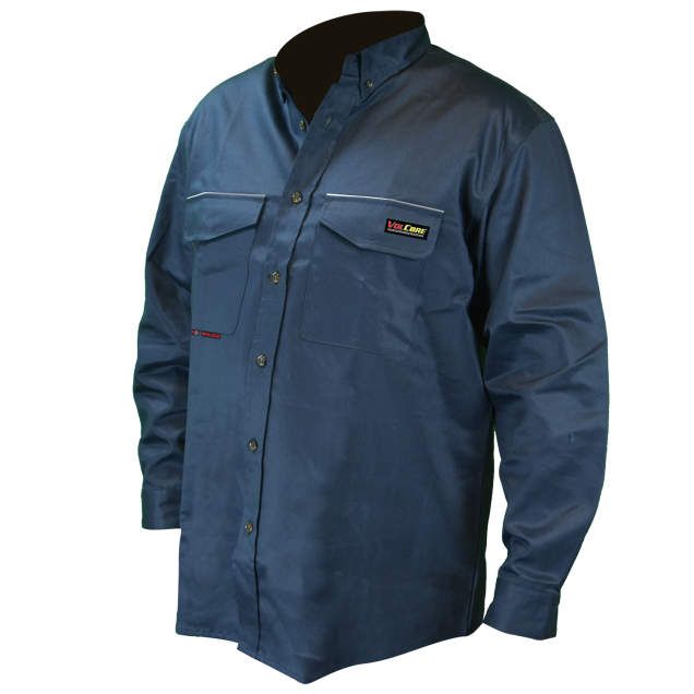 VolCore Long Sleeve Button Down FR Shirt, navy (#FRS-001N) VolCore Long Sleeve Button Down FR Shirt, navy (#FRS-001N)