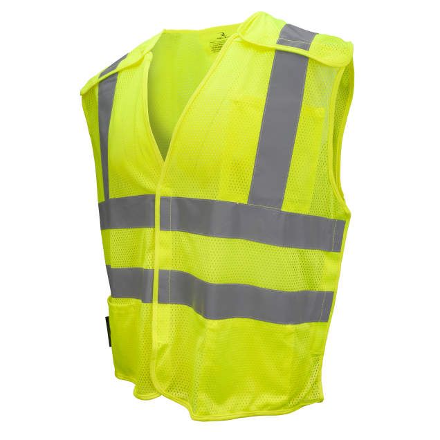 Type R Class 2 Self Extinguishing Mesh Breakaway Vest (#SV45-2ZGM) Type R Class 2 Self Extinguishing Mesh Breakaway Vest (#SV45-2ZGM)