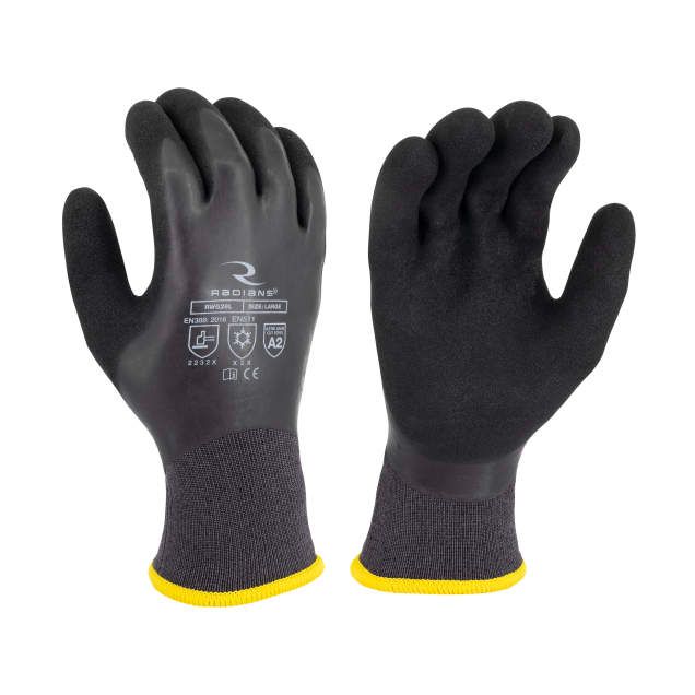 Radians Cut Protection Level A2 Dipped Waterproof Winter Gripper Glove (#RWG28)