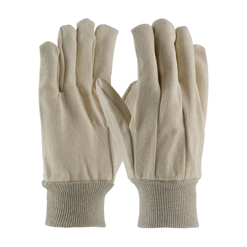 PIP Premium Grade Cotton Canvas Single Palm Glove - Knitwrist  (#90-912)