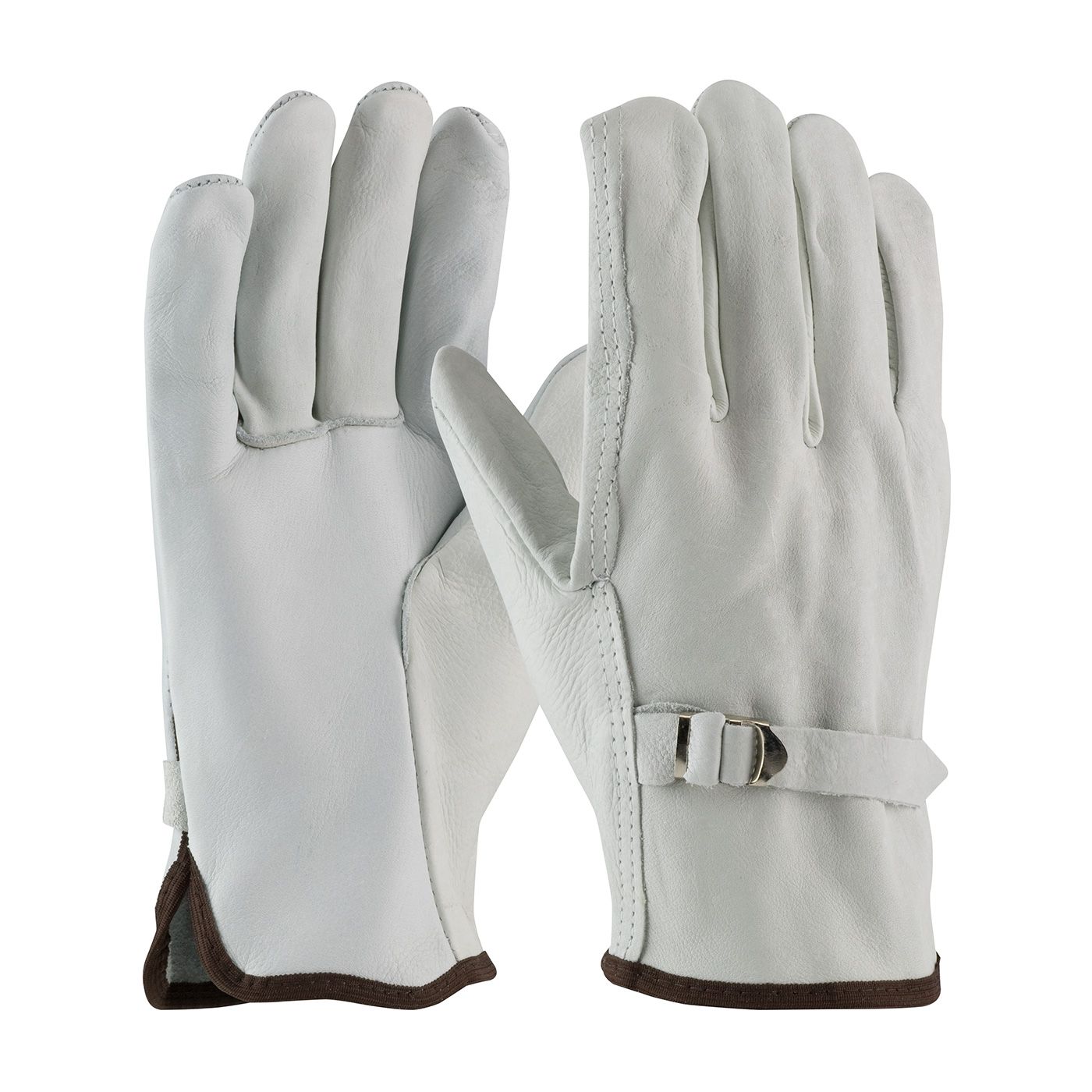 PIP Superior Grade Top Grain Cowhide Leather Drivers Glove with Pull Strap Closure - Straight Thumb (#68-158) PIP Superior Grade Top Grain Cowhide Leather Drivers Glove with Pull Strap Closure - Straight Thumb (#68-158)