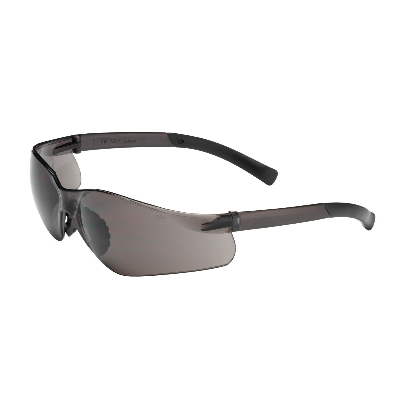 Zenon Z14SN Rimless Safety Glasses with Black Temple, Gray Lens and Anti-Scratch Coating  (#250-08-0001)