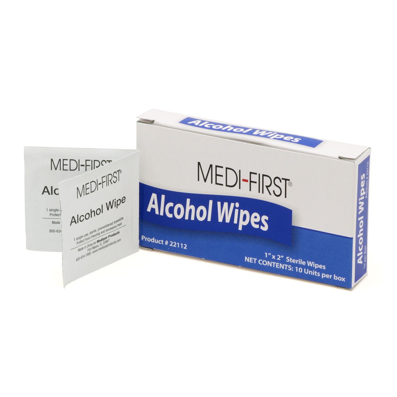 Alcohol Wipes, 10/unit (#22112)