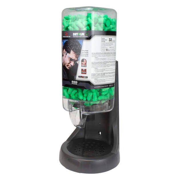 Radians 500 Pair Refillable Dispenser with Detour 32 Earplugs (#FPD-500L30)