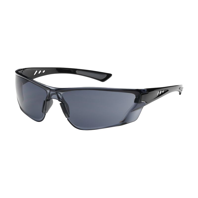 Recon Rimless Safety Glasses with Gloss Black Temple, Gray Lens and Anti-Scratch / FogLess® 3Sixty™ Coating  (#250-32-0521)