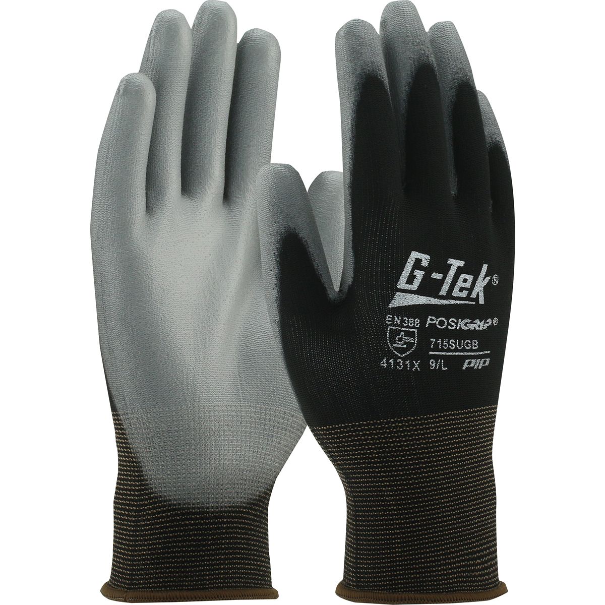G-Tek® PosiGrip® Seamless Knit Nylon Glove with Polyurethane Coated Flat Grip on Palm & Fingers - 15 Gauge (#715SUGB) G-Tek® PosiGrip® Seamless Knit Nylon Glove with Polyurethane Coated Flat Grip on Palm & Fingers - 15 Gauge (#715SUGB)
