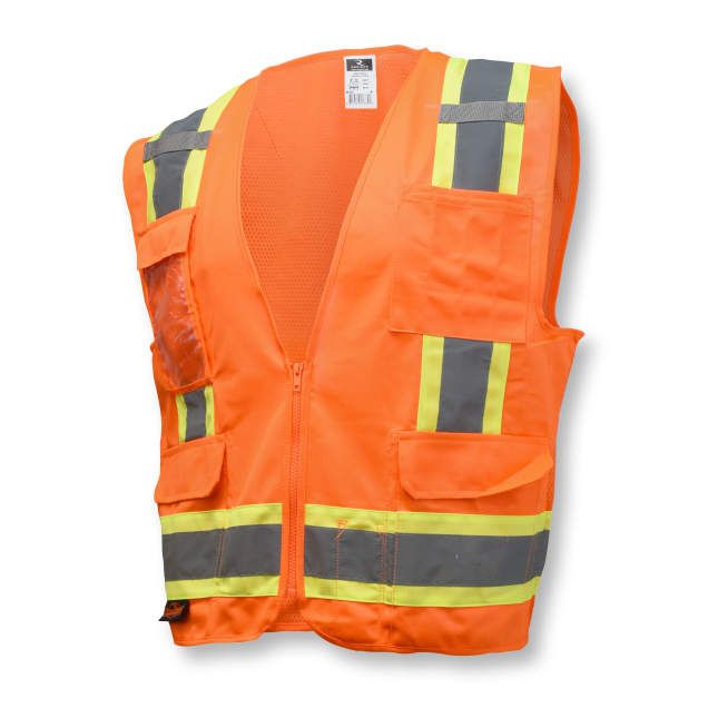 Two-Tone Surveyor Class 2 Vest, Hi-Viz Orange (#SV6O) Two-Tone Surveyor Class 2 Vest, Hi-Viz Orange (#SV6O)