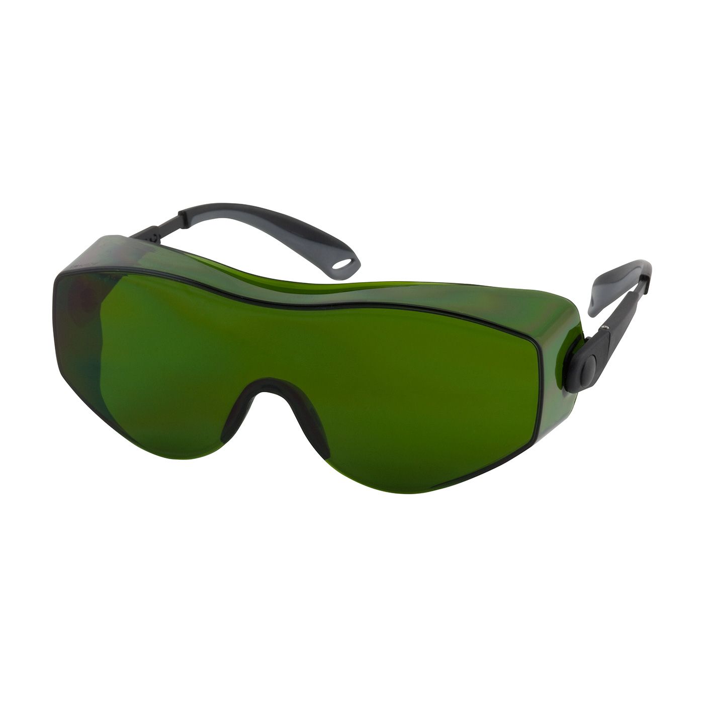 OverSite OTG Rimless Safety Glasses with Black / Gray Temple, IR Filter Shade 3.0 Lens and Anti-Scratch Coating  (#250-98-0013)