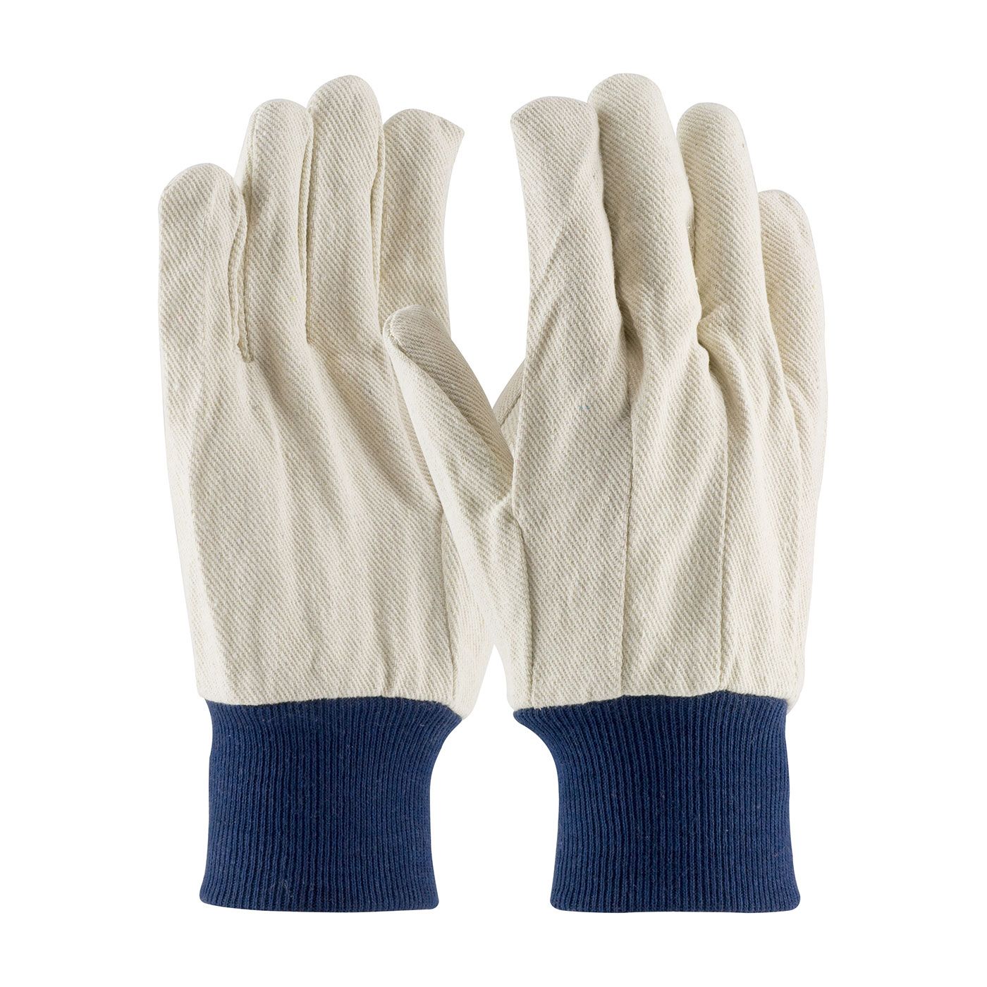 PIP Premium Grade Cotton/Poly Canvas Single Palm Glove - Blue Knitwrist (#710BKWK) PIP Premium Grade Cotton/Poly Canvas Single Palm Glove - Blue Knitwrist (#710BKWK)