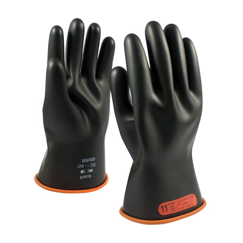 NOVAX® Class 0 Rubber Insulating Glove with Straight Cuff - 11" (#155-0-11)