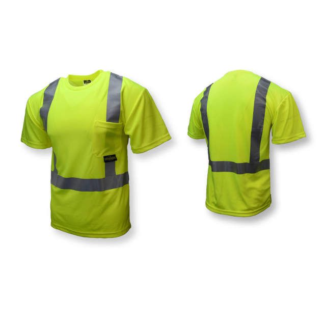 Class 2 Hi-Viz T-Shirt with Max-Dri, Green (#ST11-2PGS) Class 2 Hi-Viz T-Shirt with Max-Dri, Green (#ST11-2PGS)