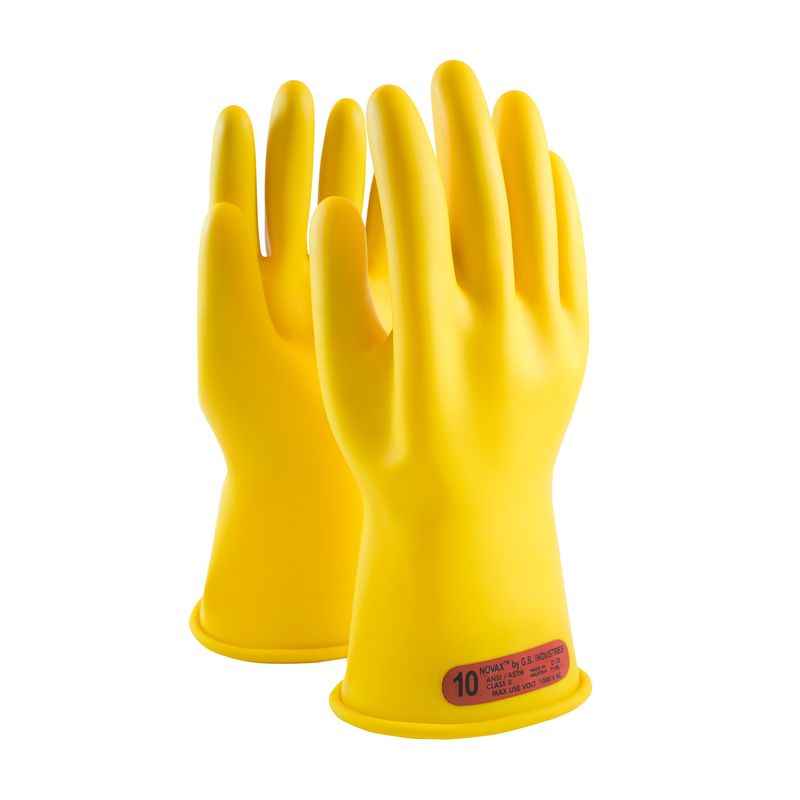 NOVAX® Class 0 Rubber Insulating Glove with Straight Cuff - 11" (#170-0-11)