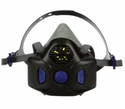 3M Secure Click Half Facepiece Reusable Respirator with Speaking Diaphragm, Medium (#HF-802SD)