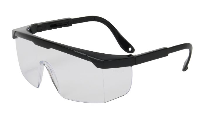 Hi-Voltage ARC Semi-Rimless Safety Glasses with Black Frame, Clear Lens and Anti-Scratch Coating  (#250-24-0000)