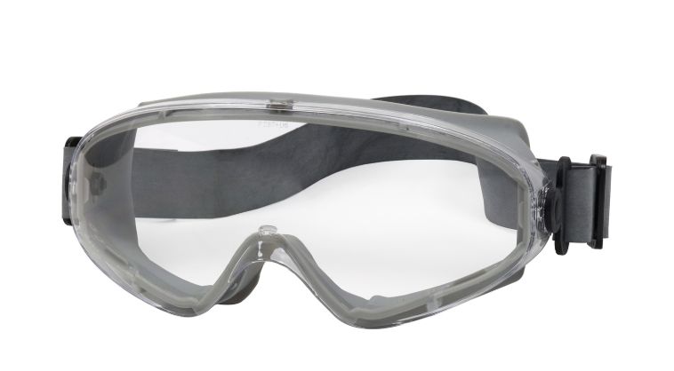 Fortis II Indirect Vent Goggle with Light Gray Body, Clear Lens and Anti-Scratch / Anti-Fog Coating - Neoprene Strap  (#251-80-0020-RHB)