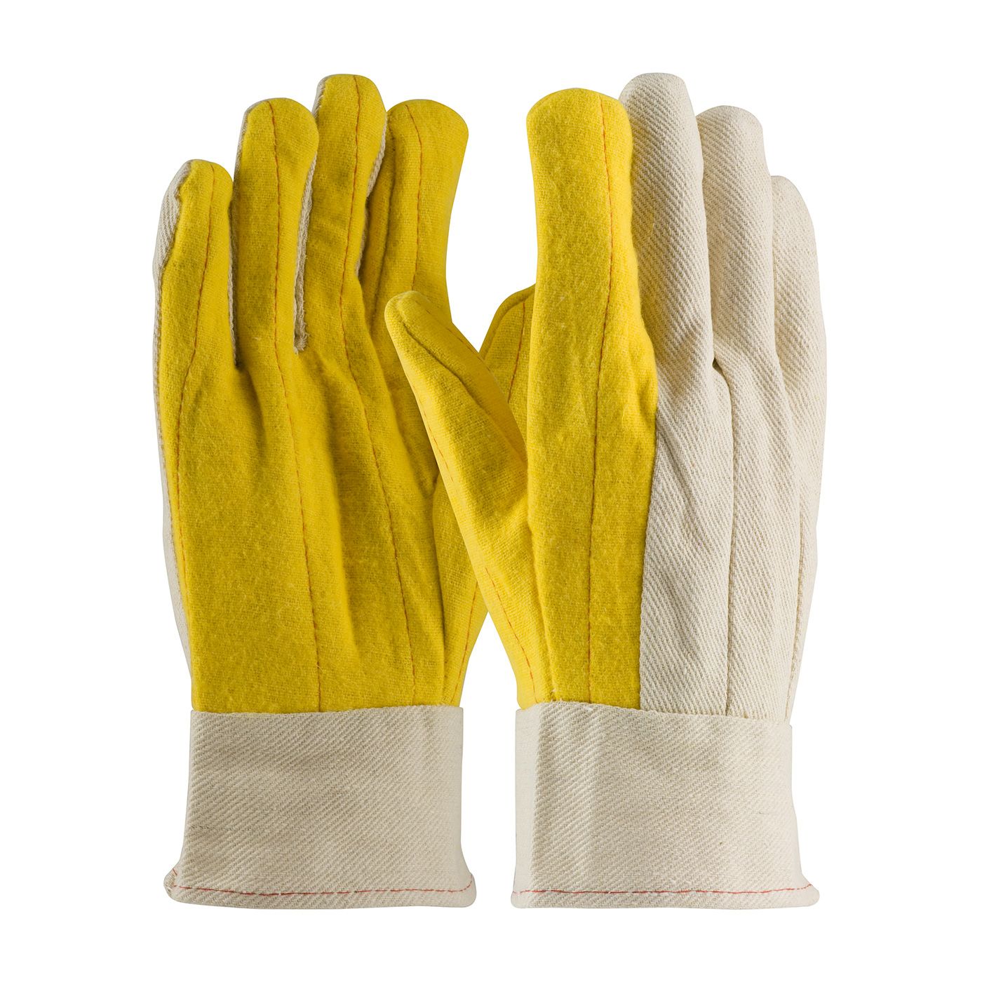 PIP Cotton Chore Glove with Double Layer Palm/Back and Nap-out Finish - Band Top  (#M18BT)