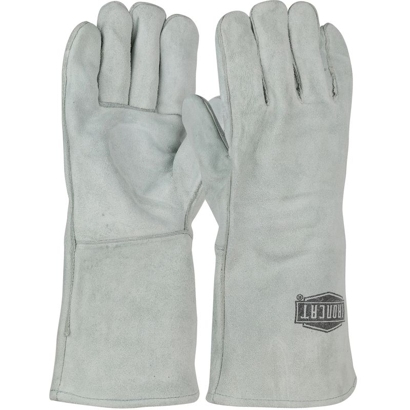 Ironcat® Economy Grade Split Cowhide Leather Welder's Glove with Cotton Lining (#9010)