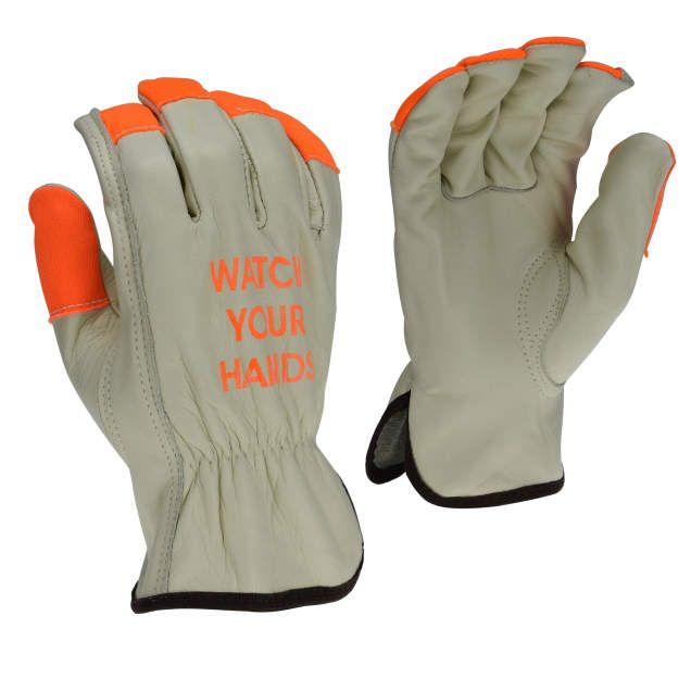 Radians RWG4221HV High Visibility Standard Grain Cowhide Leather Driver (#RWG4221HV)