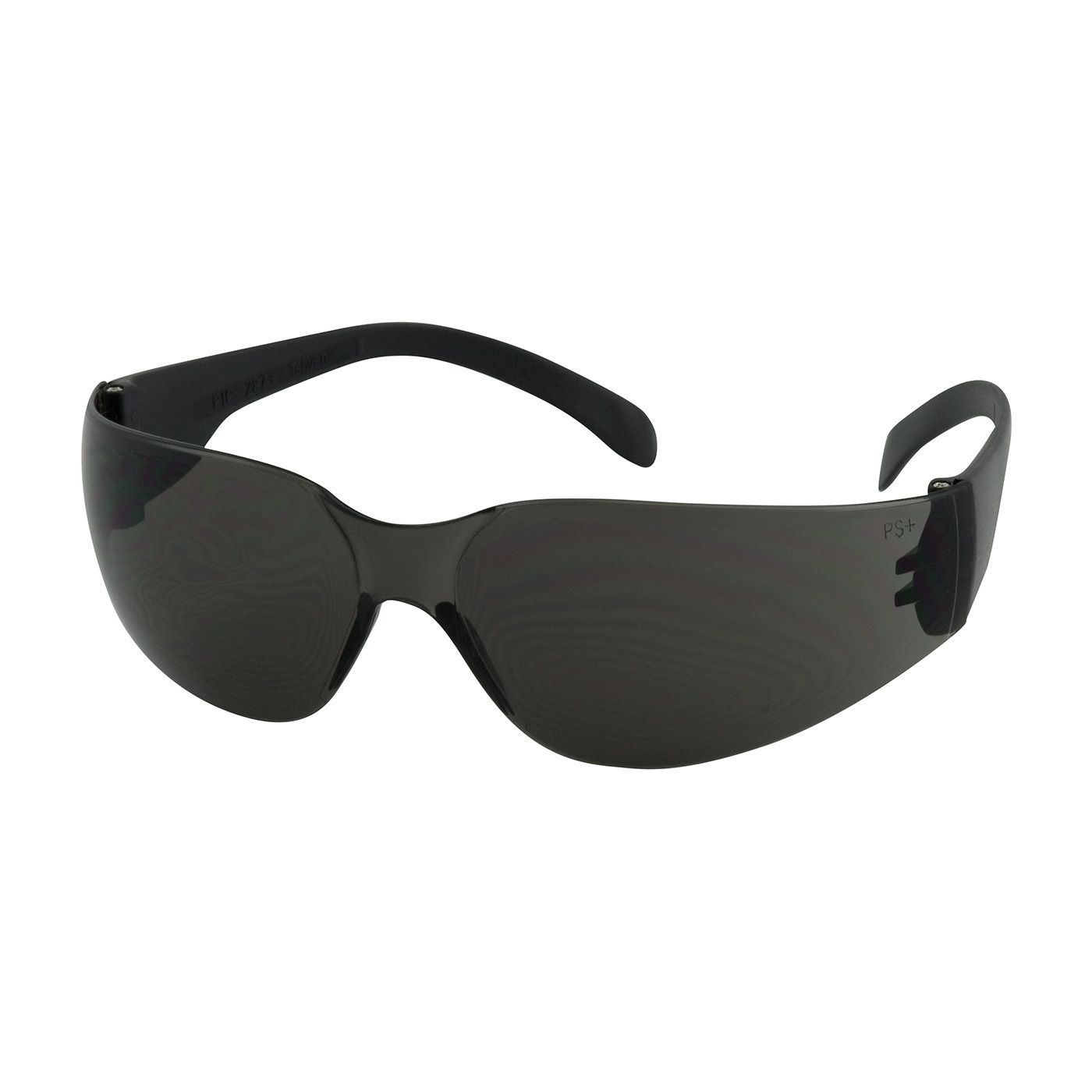 Zenon Z11sm Rimless Safety Glasses with Black Temple, Gray Lens and Anti-Scratch Coating  (#250-00-0001)