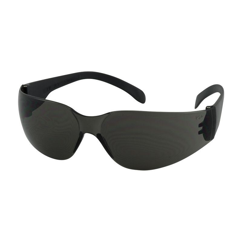 Zenon Z11sm Rimless Safety Glasses with Black Temple, Gray Lens and Anti-Scratch Coating  (#250-00-0001)