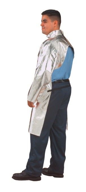19oz. Aluminized Carbon Kevlar 40" Open Back Coat (#564-ACK-40)