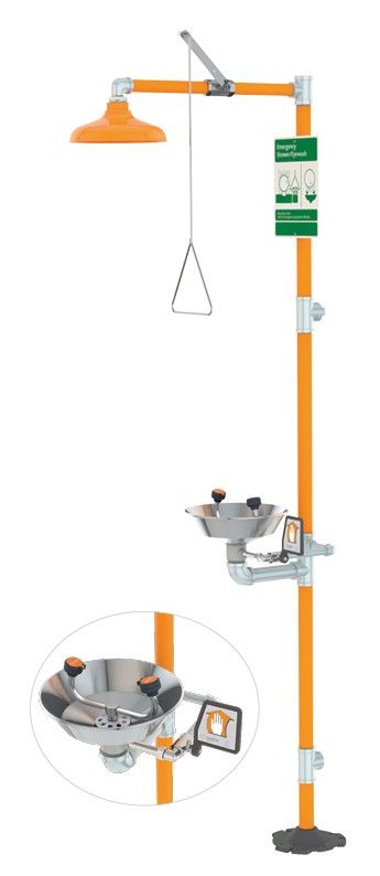 Guardian Safety Station with Eyewash, Stainless Steel Bowl (#G1902)