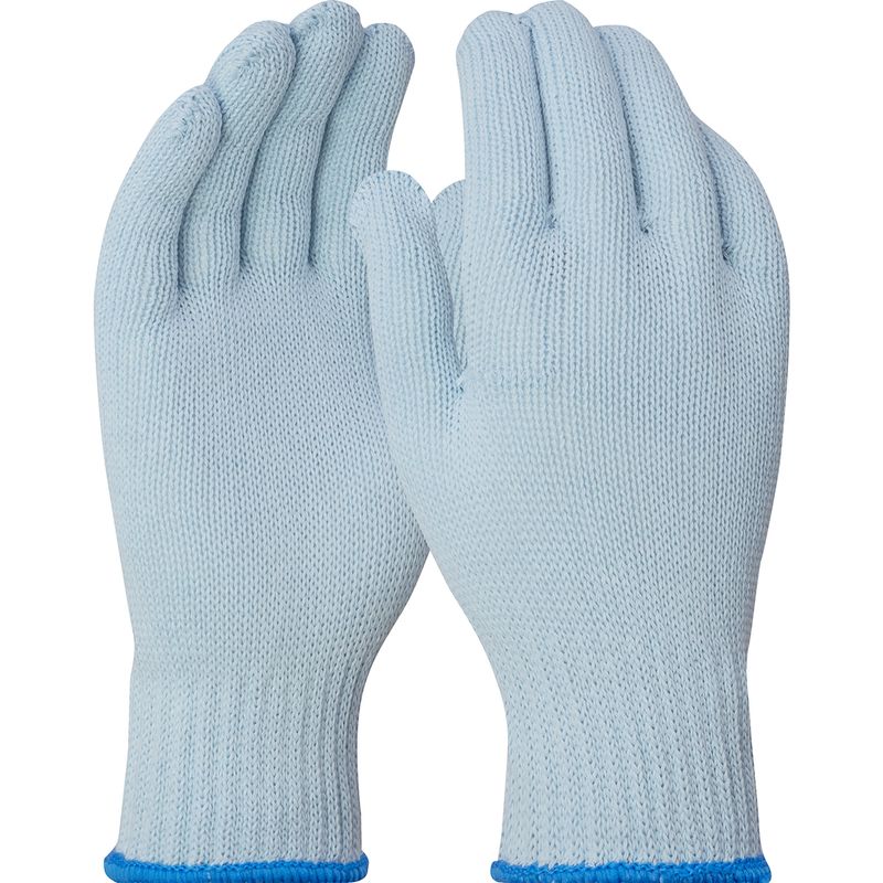 PIP ECO Series Medium Weight Seamless Knit Cotton/Recycled Polyester Glove - Blue  (#IM2270T)