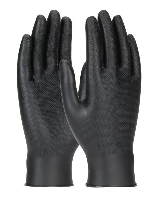 Grippaz™ Skins Extended Use Ambidextrous Nitrile Glove with Textured Fish Scale Grip - 6 Mil (#67-246) Grippaz™ Skins Extended Use Ambidextrous Nitrile Glove with Textured Fish Scale Grip - 6 Mil (#67-246)