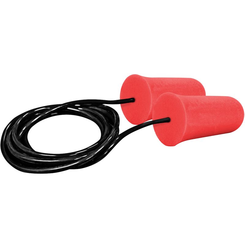 PIP® Mega Flare™ Tapered Disposable Soft Polyurethane Foam Corded Ear Plugs - NRR 32 / SNR 38 (#267-HPF410C)