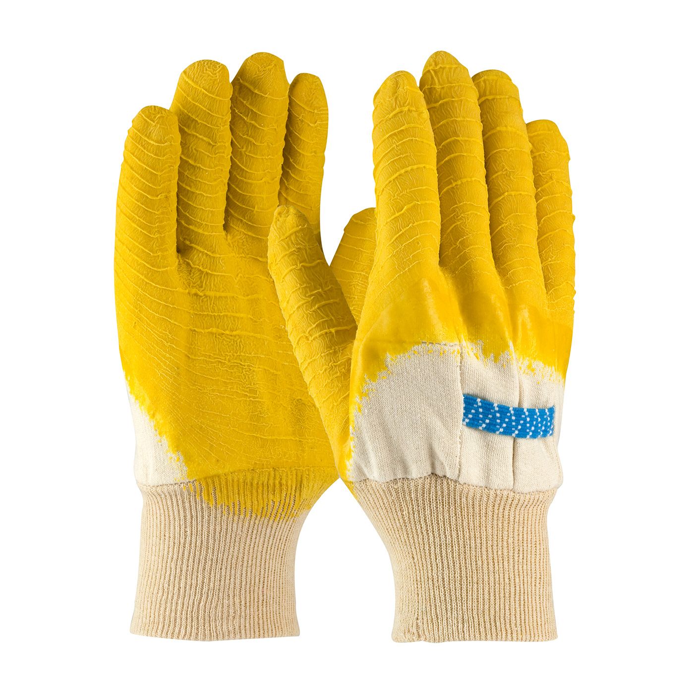 Armor Latex Coated Glove with Jersey Liner and Crinkle Finish on Palm, Fingers & Knuckles - Knitwrist  (#55-3271)