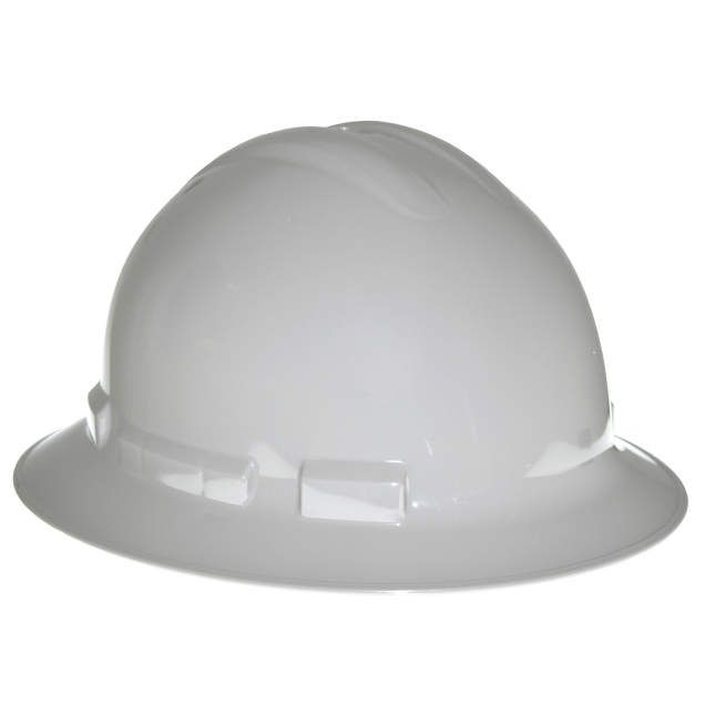 Quartz Full Brim Hard Hat, Gray, 6 point ratchet (#QHR6-GRAY)
