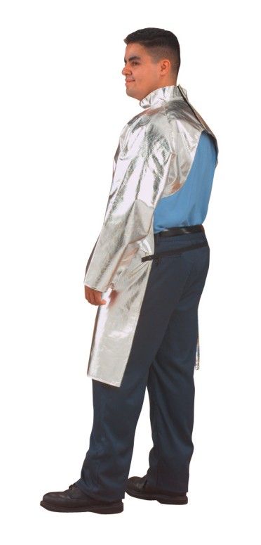 15oz. Aluminized Rayon 50" Open Back Coat (#564-AR-50)