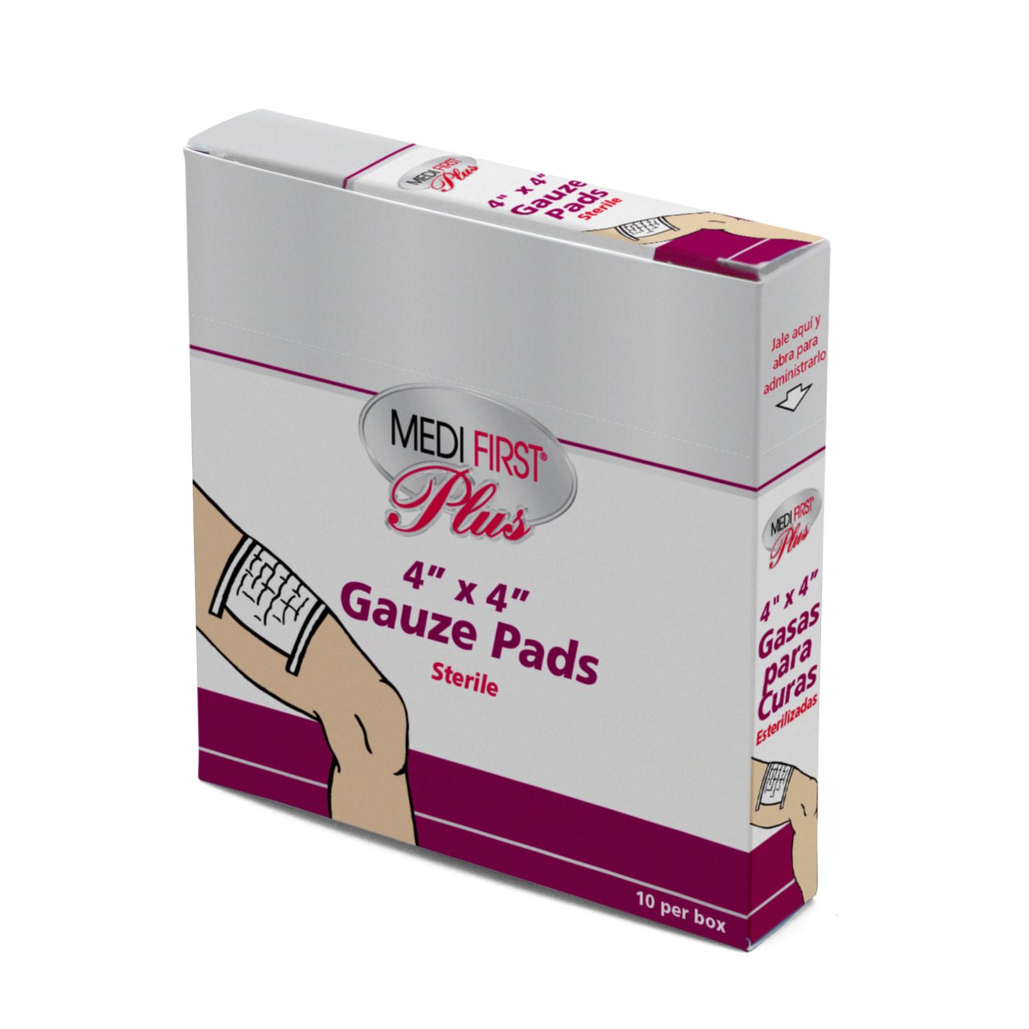 Gauze Pads, 4x4, 10/bx (#P103712)