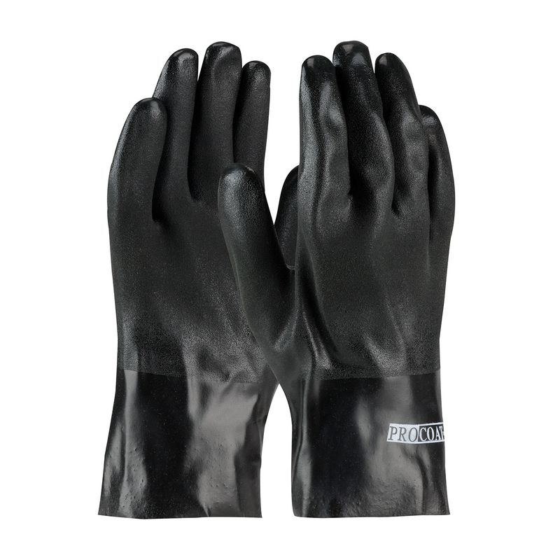 PIP® ProCoat® Premium PVC Dipped Glove with Interlock Liner and Rough Sandy Finish - 10" Length (#58-8120DD)