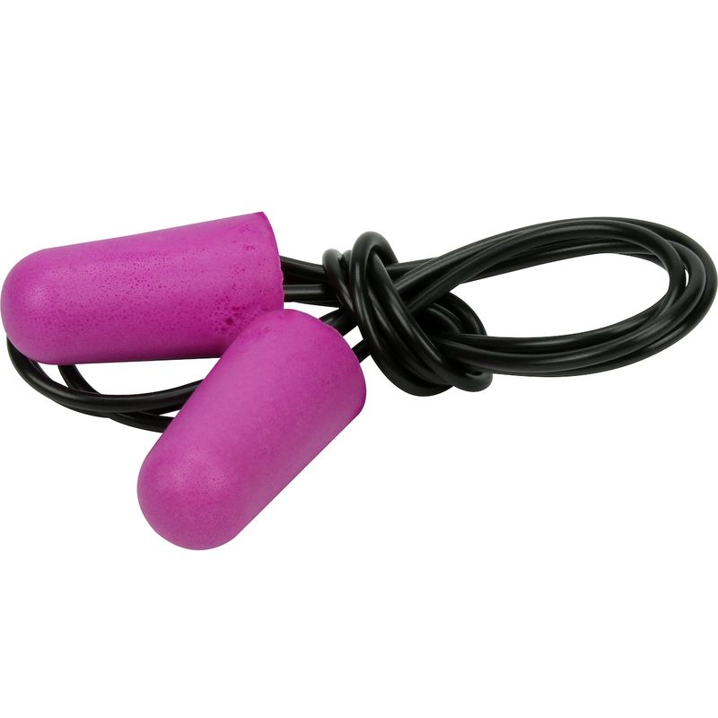 PIP® Nano Bullet™ Compact Disposable Soft Polyurethane Foam Corded Ear Plugs - NRR 28 / SNR 37 (#267-HPF310C)