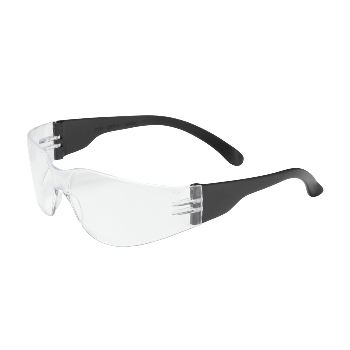 Zenon Z11sm Rimless Safety Glasses with Black Temple, Clear Lens and Anti-Scratch / Anti-Fog Coating  (#250-00-0920)