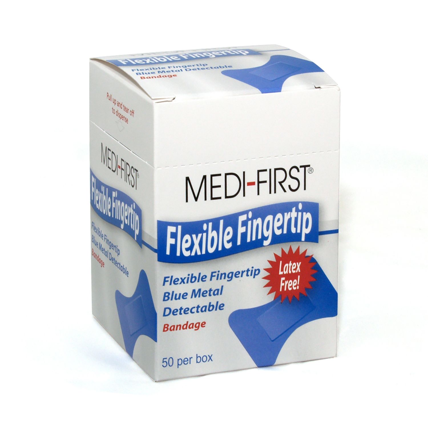 Blue Metal Detectable Flexible Fingertip Bandage (#66050) Blue Metal Detectable Flexible Fingertip Bandage (#66050)