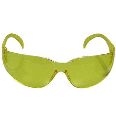 Zenon Z12 Rimless Safety Glasses with Amber Temple, Amber Lens and Anti-Scratch Coating  (#250-01-5509)