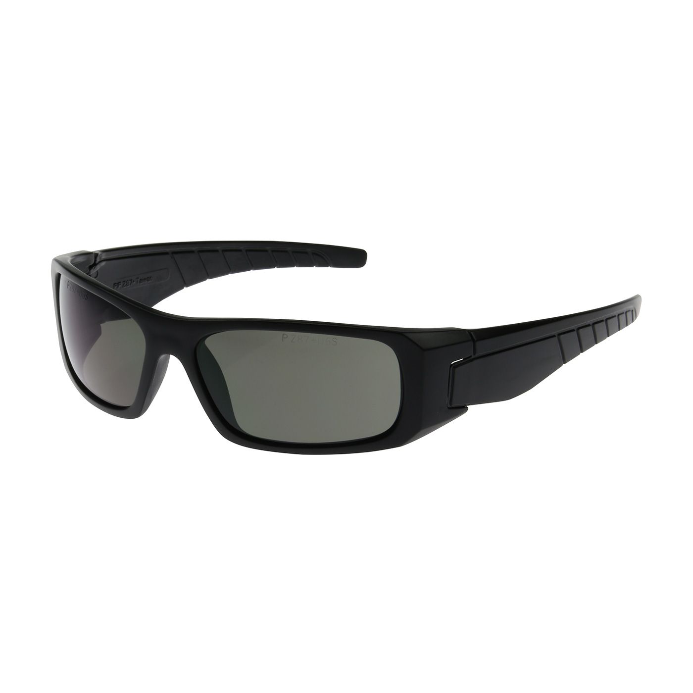 Squadron Full Frame Safety Glasses with Black Frame, Gray Lens and Anti-Scratch / Anti-Fog Coating  (#250-53-0021)