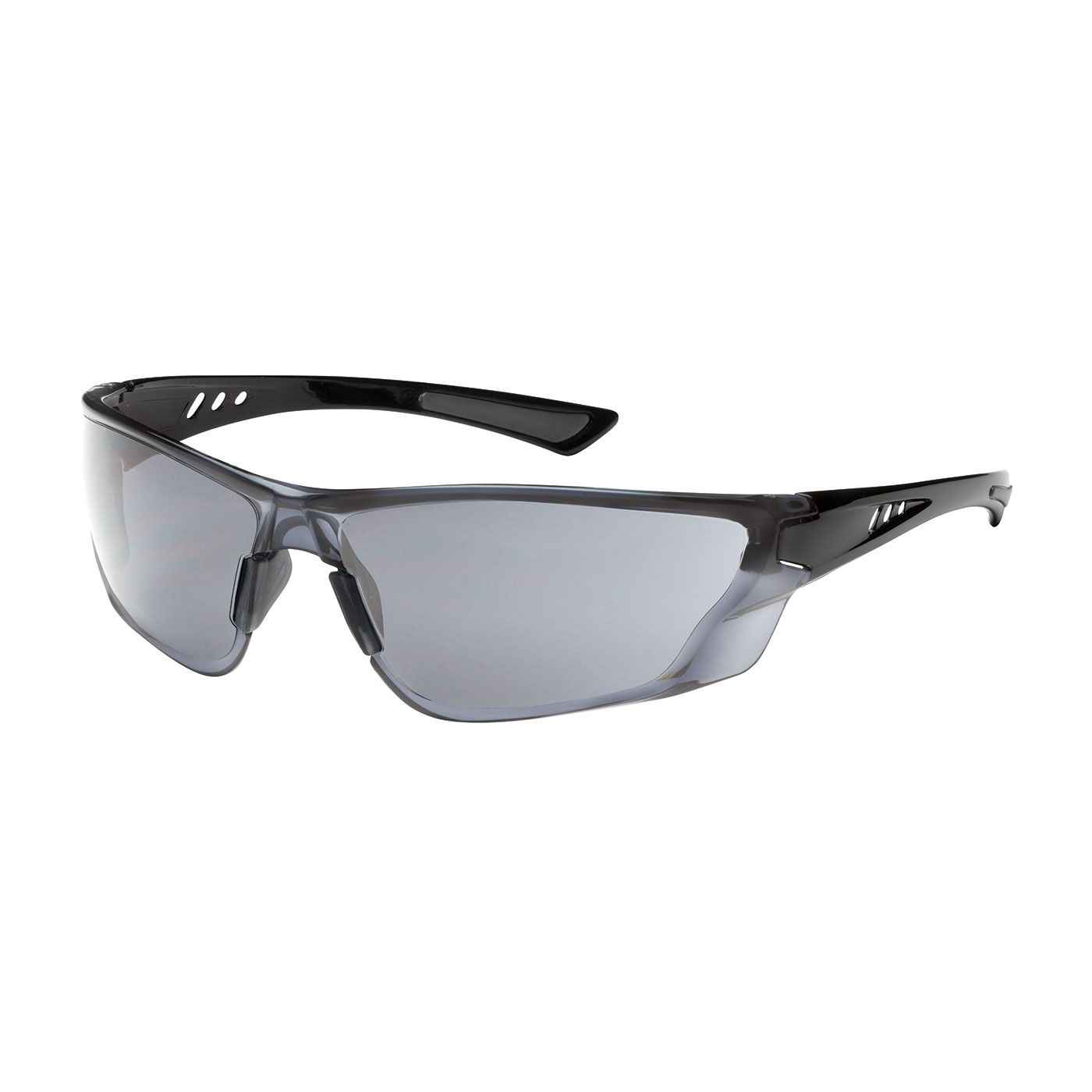 Recon Rimless Safety Glasses with Gloss Black Temple, Light Gray Lens and FogLess® 3Sixty™ Coating  (#250-32-0551)