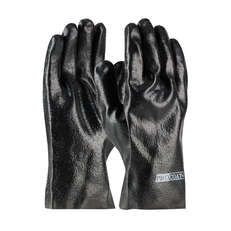 PIP® ProCoat® Premium PVC Dipped Glove with Interlock Liner and Semi-Rough Finish - 10" Length (#58-8020R)