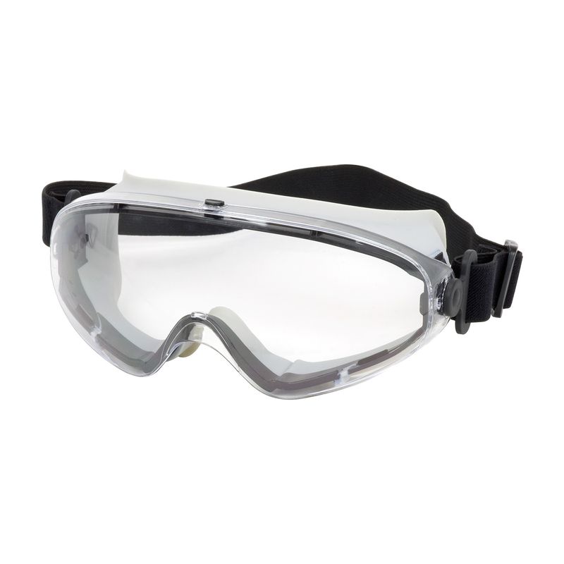 Fortis II Indirect Vent Goggle with Light Gray Body, Clear Lens and Anti-Scratch / Anti-Fog Coating - Non-Latex Strap  (#251-80-0020)